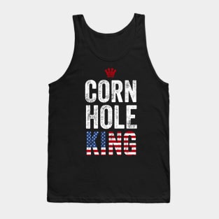 Cornhole King Shirt American Bean Bag Toss Winner Champion Tank Top